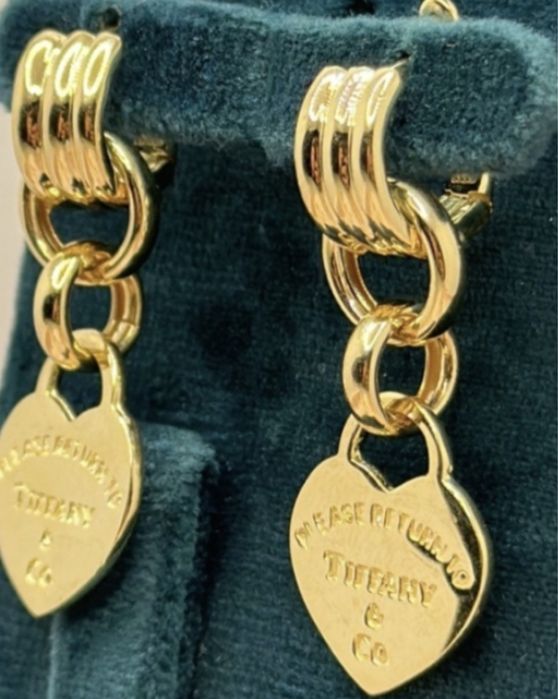 Продам золотые серги Tiffany italy 585