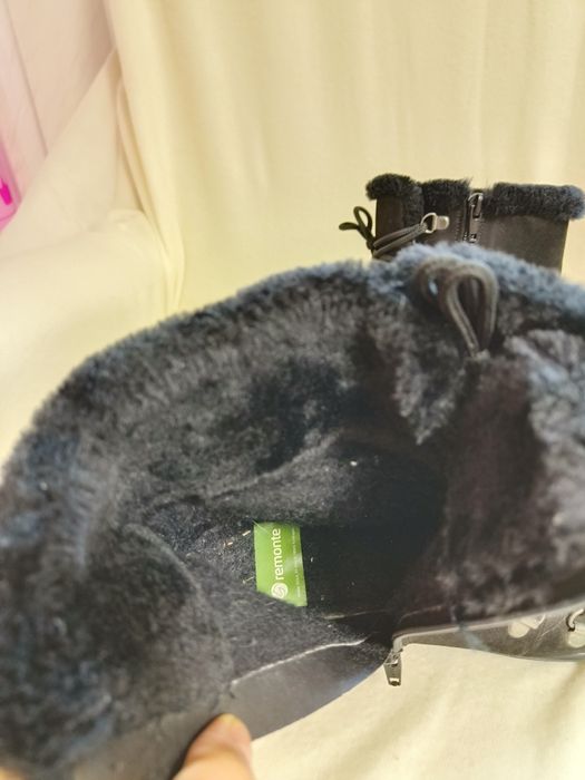 Ghete Remonte  37 piele naturala imblanite