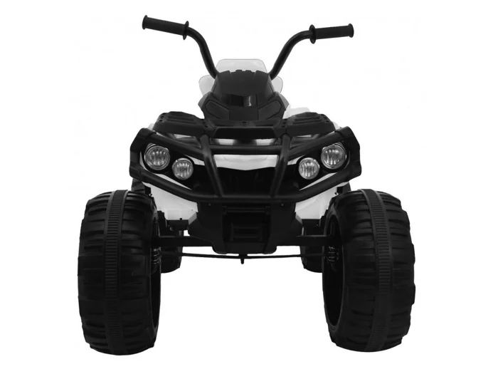 Atv quad 12v - детско акумулаторно atv, eva гуми, бял, дистанционно
