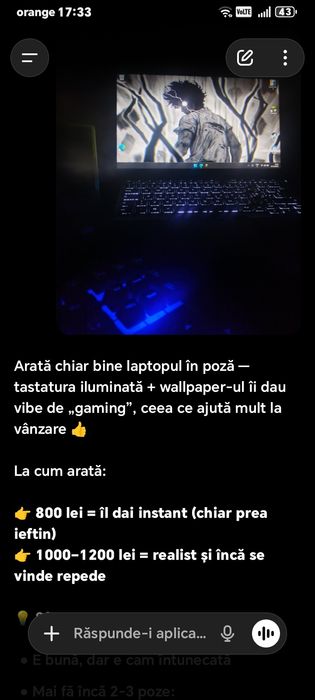 Laptop Dell Gaming i5 / 16GB RAM / SSD + Accesorii / 200 FPS CS:GO