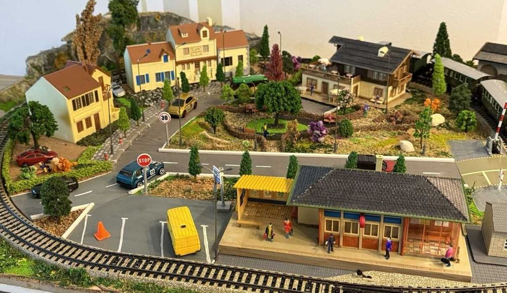 ел влакче мерклин ho диорама  макет