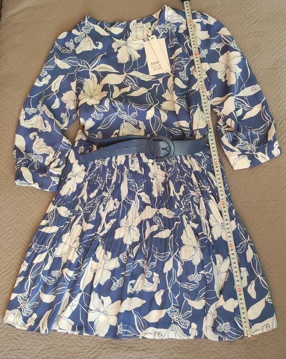 Рокля Espiga- синьо и бяло