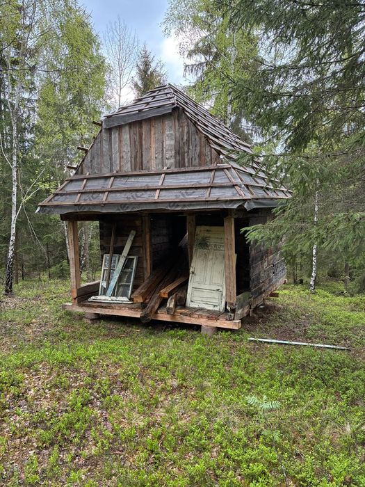Casuță, cabana din barne lemn 500 cm x 370 cm