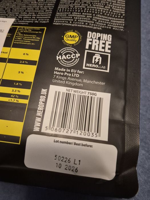 Hiro.Lab Instant Whey Protein 750 gr