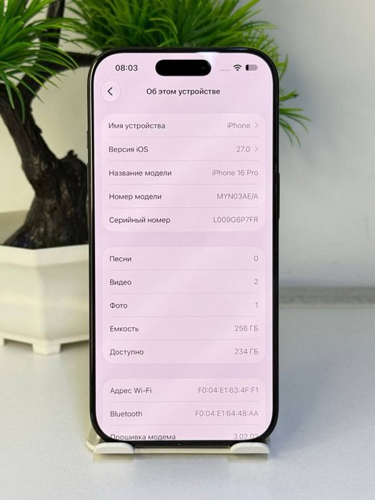 iPhone 16 Pro  / nano-Sim