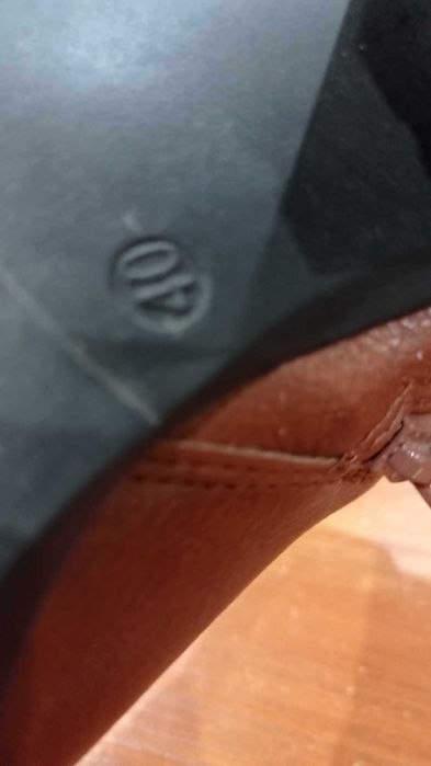 Кафеви кожени боти