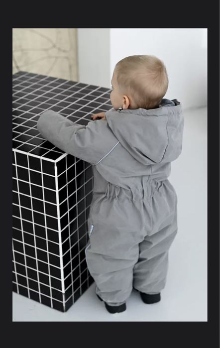 Демисезонный комбинезон, б/у, р. 98