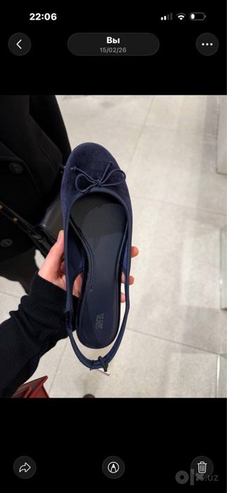 zara балетка 38раз