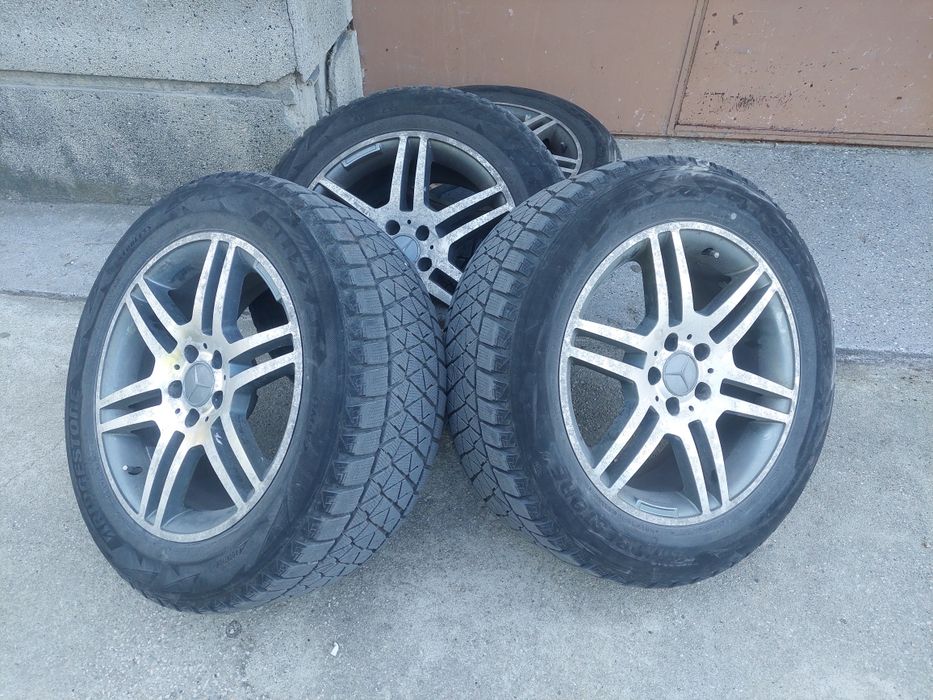 Продавам 18" джанти за Mercedes + зимни гуми Bridgestone Blizzak + болтове