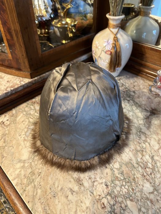 Caciula vizon coniac-caramel