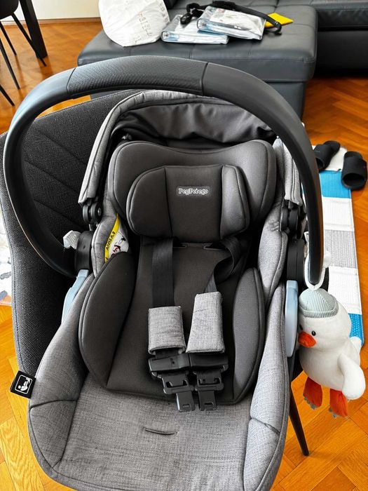 Система за пътуване Peg Perego Book Elite City Gray 3in1 - кош за новородено, детска количка и столче за кола.
