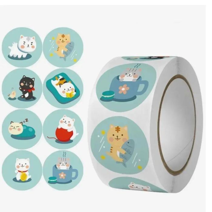 Стикеры этикетки наклейки