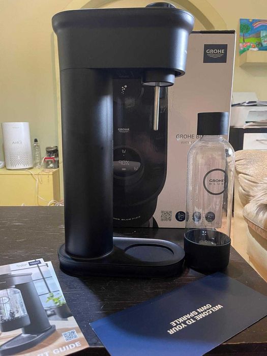 Aparat de sifon GROHE Blue Fizz cu afișaj CO2