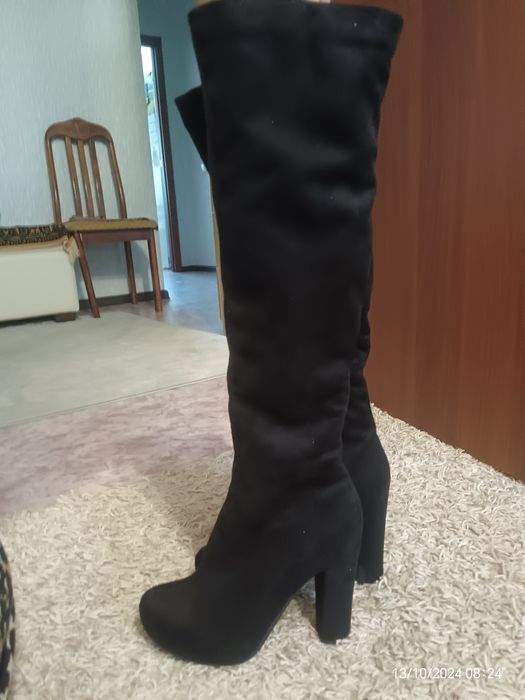 Продам сапоги зимние замшевые