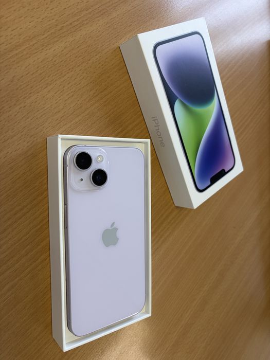 Iphone 14, 256 Gb, mov (stare f buna 10/10) + huse