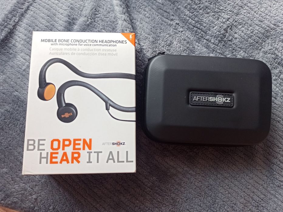 Vând căști AfterShokz Sportz M3 cu microfon - osteofonice