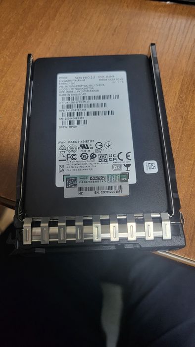 Новый ssd для сервера hp enterprise