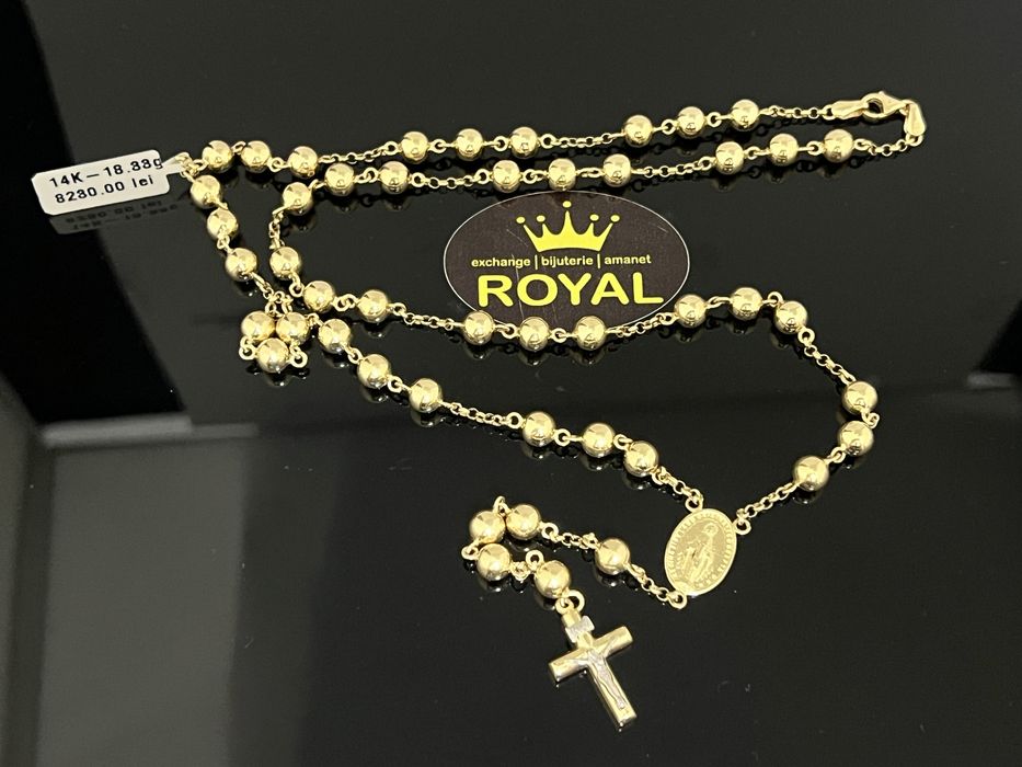 Bijuteria Royal CB : Lant metanie aur 14k 585  18,33 gr