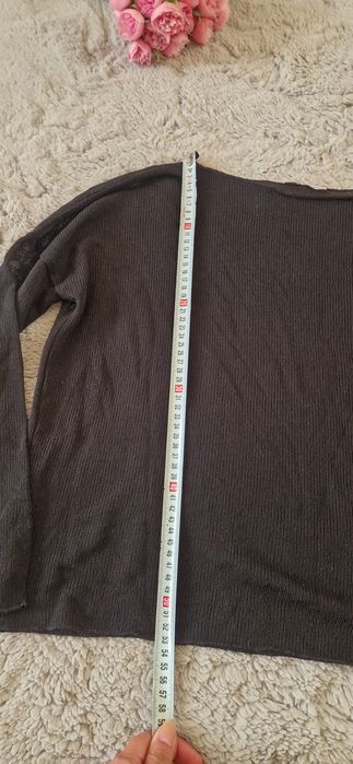 Top transparent, scurt in talie,  Zara, marimea S pe eticheta
