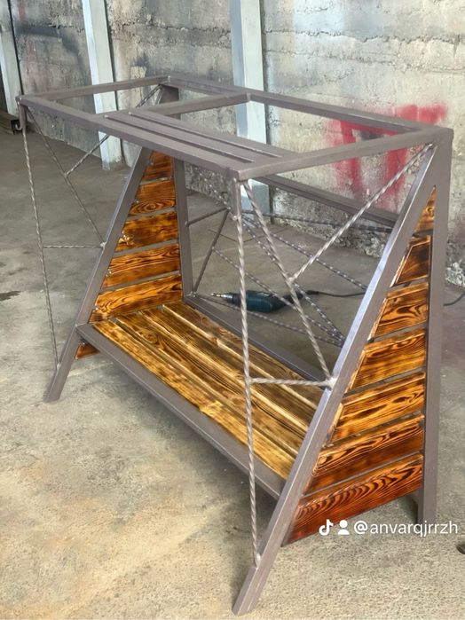 Садовый Мангал+скамейка