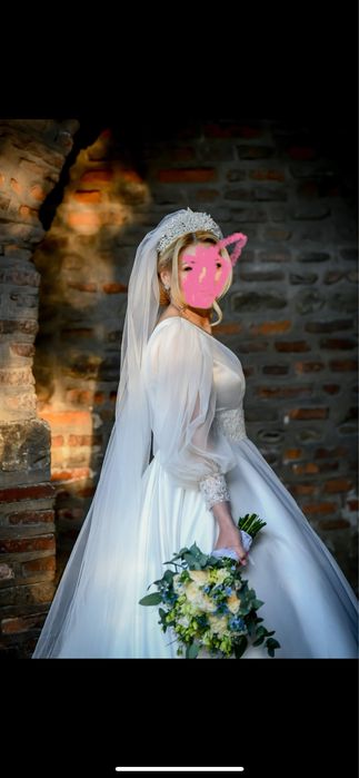 Rochie de mireasa tafta Amira Zair