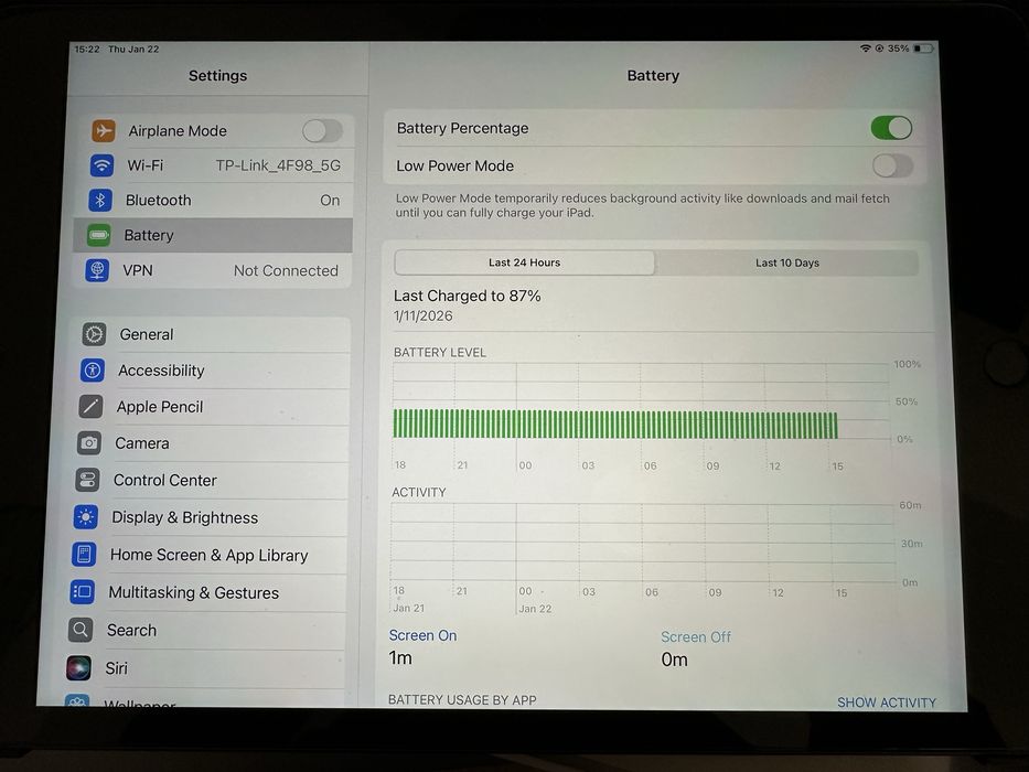Apple iPad (9th Gen) 64GB Wi-Fi /full box, full protection