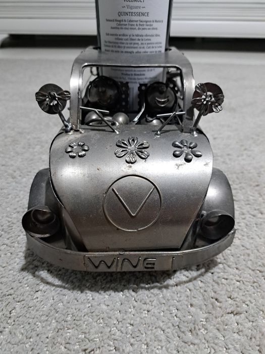 Suport metalic sticla de vin volkswagen beetle