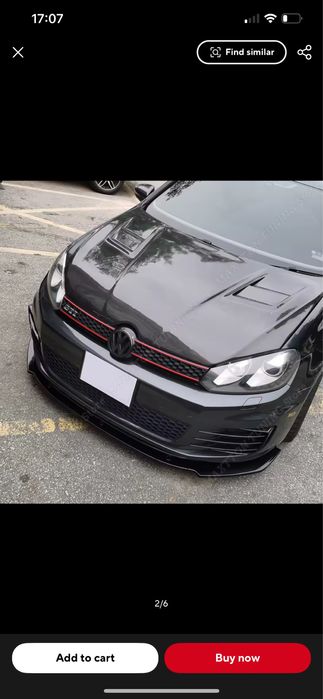 Дифузьор, лип, спойлер за Golf 6 GTI / GTD със стоп Vw