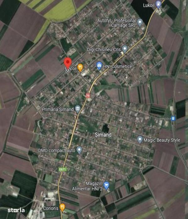 cpta 1/8 din Teren cu casa – Loc. Șimand, jud . Arad