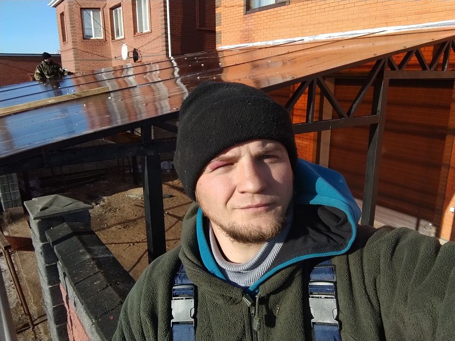 Навес из поликарбоната.