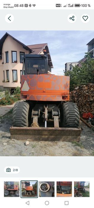 Fiat hitachi 6 tone pe roti