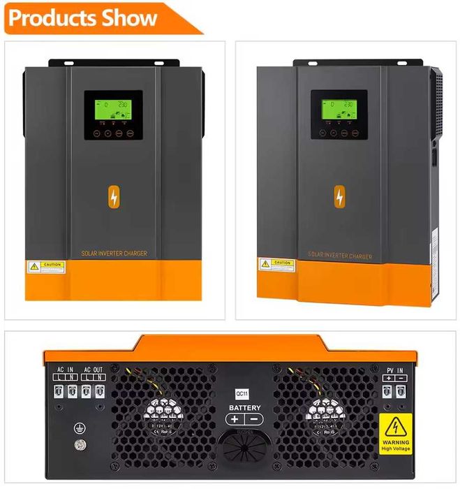 Invertor hybrid 3.2 KW PowMr 24V 40A MPPT, monofazic, OFF-GRID, UPS