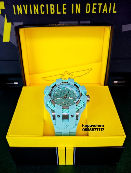 INVICTA Bolt Shock Turquoise 54 mm, Инвикта нов ръчен часовник
