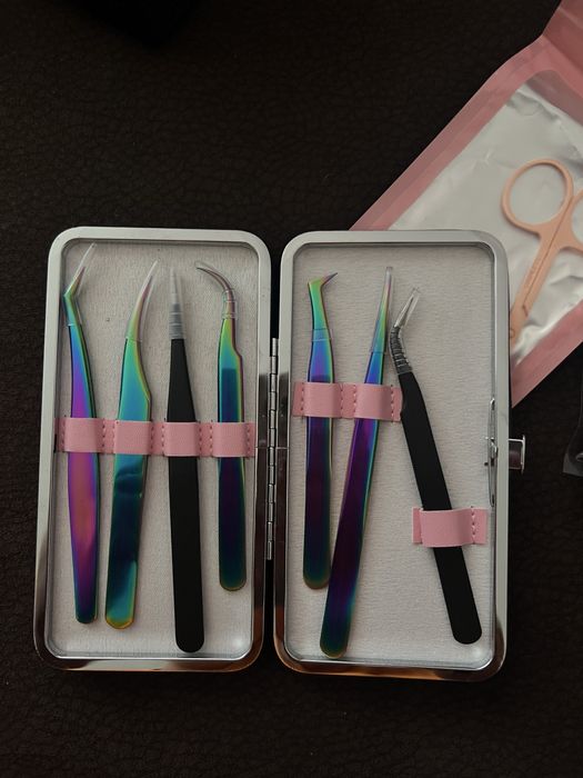 Комплект за Миглопластика, Всичко необходимо, Пинсети, Мигли