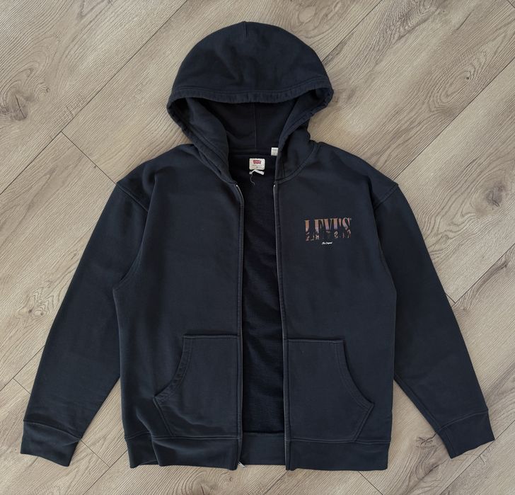 Hanorac LEVIS cu Fermoar Albastru Barbati | Marime M