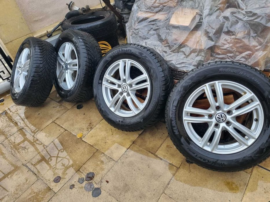Genti aliaj cu cauciucuri de iarna  Vw Tiguan  5x112