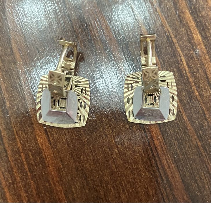 Златни обеци 14k.,2,97гр.