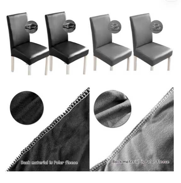 Huse pentru scaune Bestenrose din piele PU impermeabile elastice