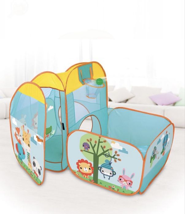 Палатка с тунел и топки Fisher price