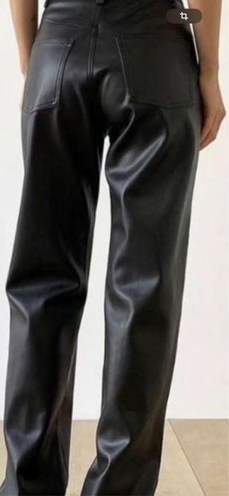 Кожаные брюки, 44р.