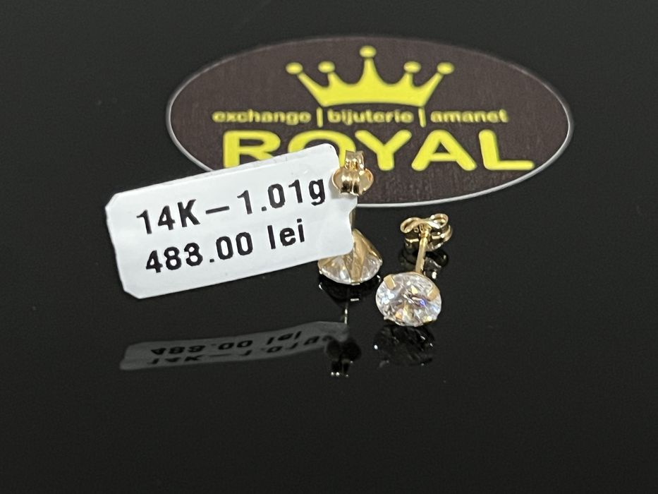 Bijuteria Royal CB : Cercei aur 14k 1,01 grame