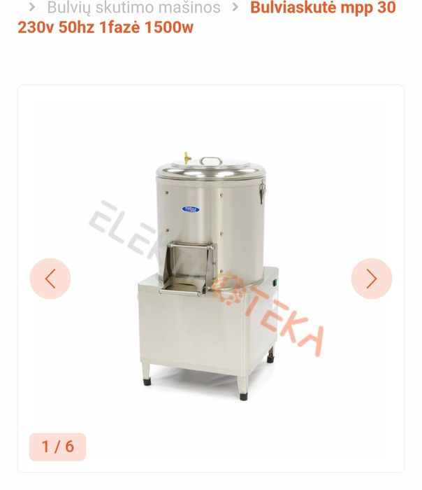 Ax masina de curatat cartofi MPP 30
