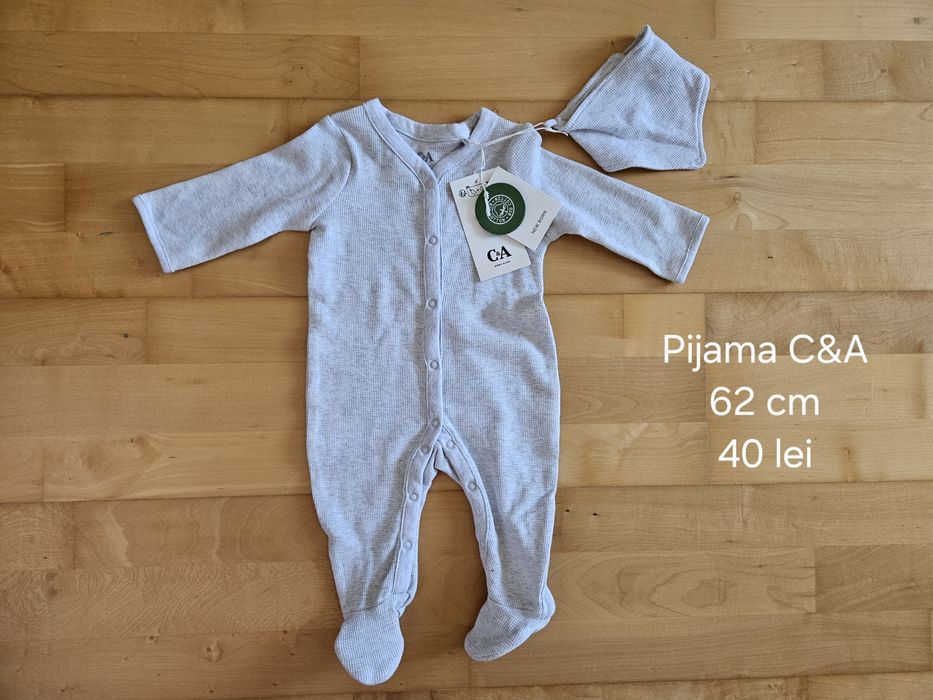 Pijama bebe C&A, marimea 62, nou