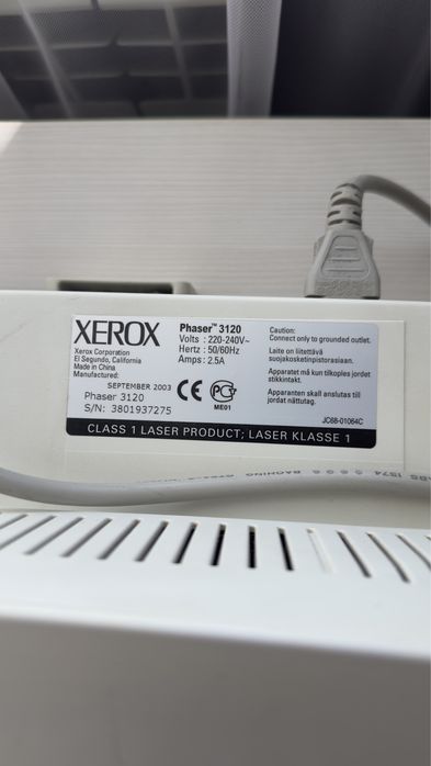 Принтер Xerox Phaser 3120 — лазерный, чёрно-белый
