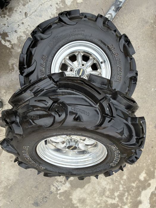 Jante atv r12 MAXXIS si anvelope, cauciucuri MAXXIS MUDZILLA