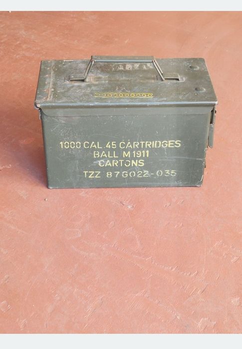 Canistra bună metalica 20L Army și lada muniție vechi armată