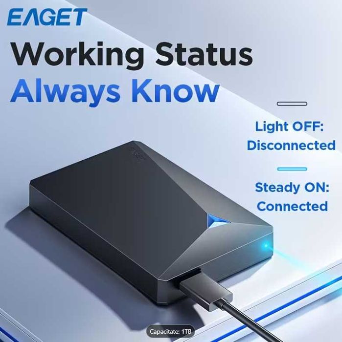 Hdd Eaget 1 TB design dual disk Nou