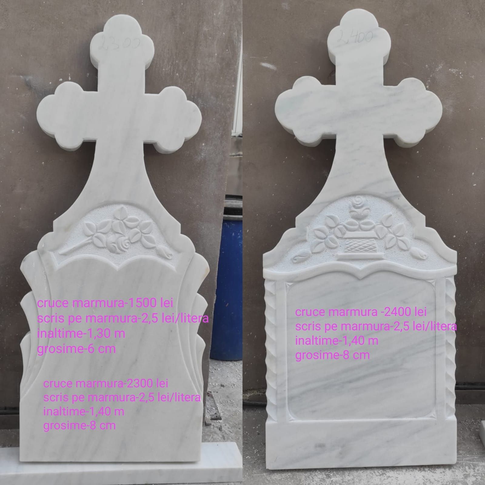 Monumente Funerare Cruci Marmura Si Mozaic Vadu Pasii • Olxro 