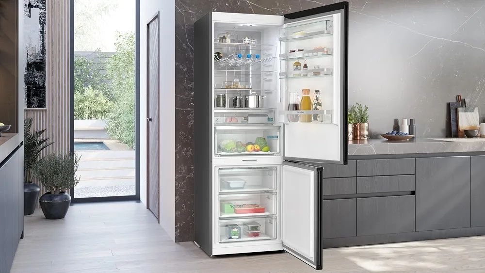 Нов инверторен смарт хладилник с фризер Siemens iq500 kg49naxcf Total No Frost 203×70 см
