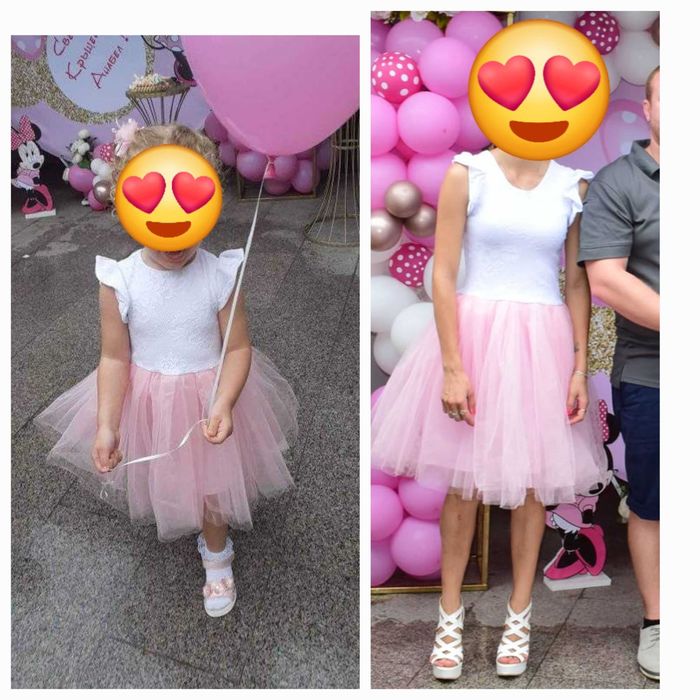 Еднакви официални рокли за мама и дете